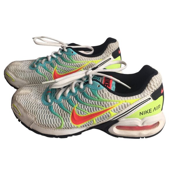 Nike Air Max Torch 4 Shoes Womens Size 8 White Volt Teal Sneakers CW5607-100 - Picture 1 of 13